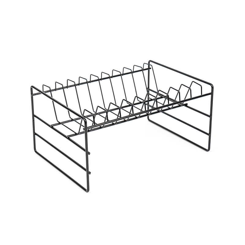 Mutfak Eşyaları için Siyah Çok Fonksiyonlu Lavabo Depolama Rafı