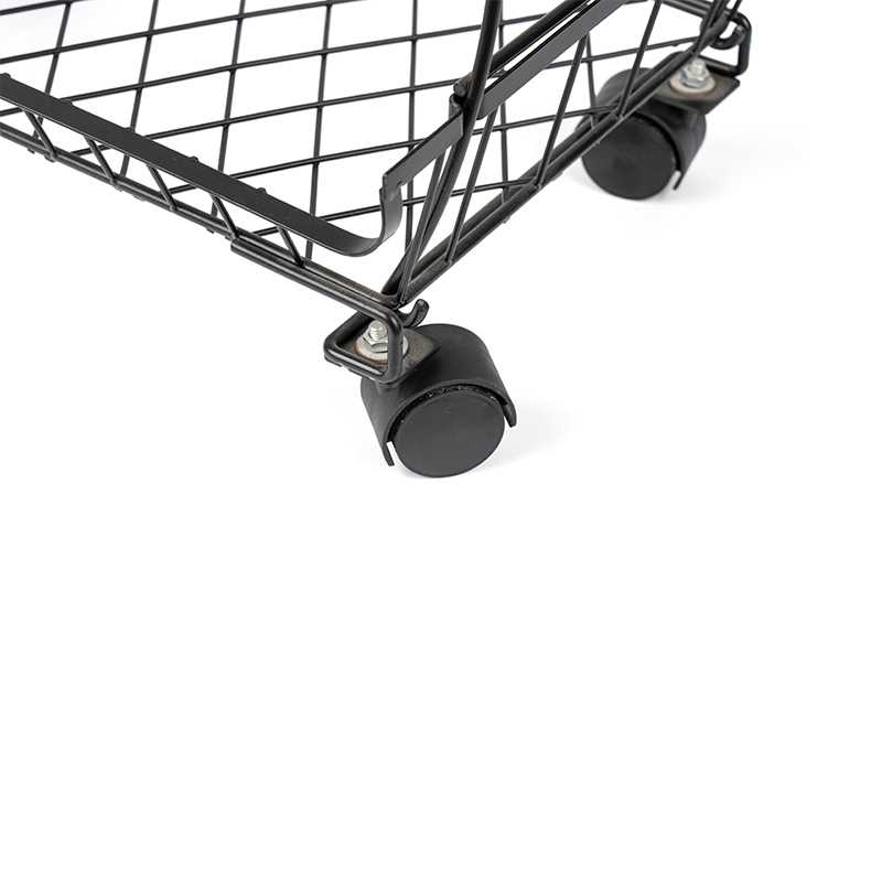 4 Katlı İstiflenebilir Tekerlekli Meyve ve Sebze Sepeti