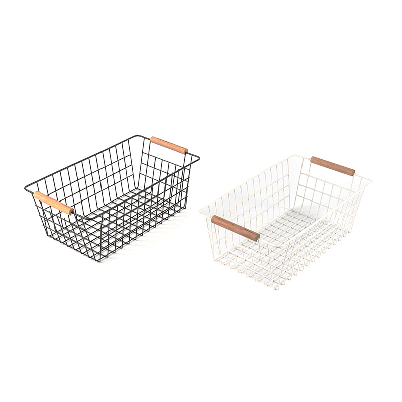 Ahşap Saplı Saklama Sepeti