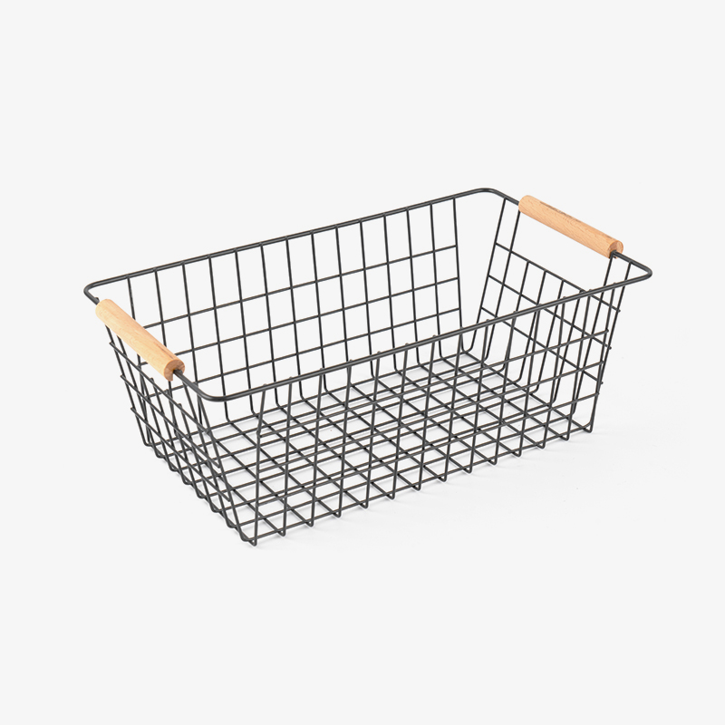 Ahşap Saplı Saklama Sepeti