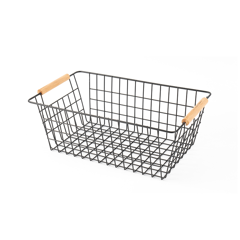 Ahşap Saplı Saklama Sepeti