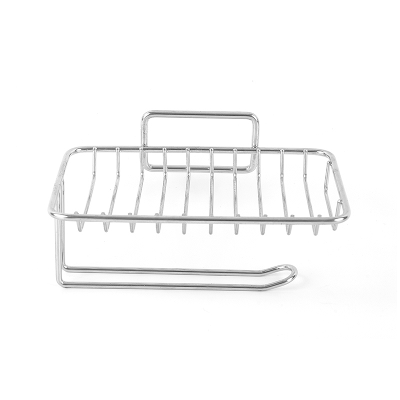 Kendinden Drenajlı ve Paslanmaz Çelik Standlı Seramik Sabunluk