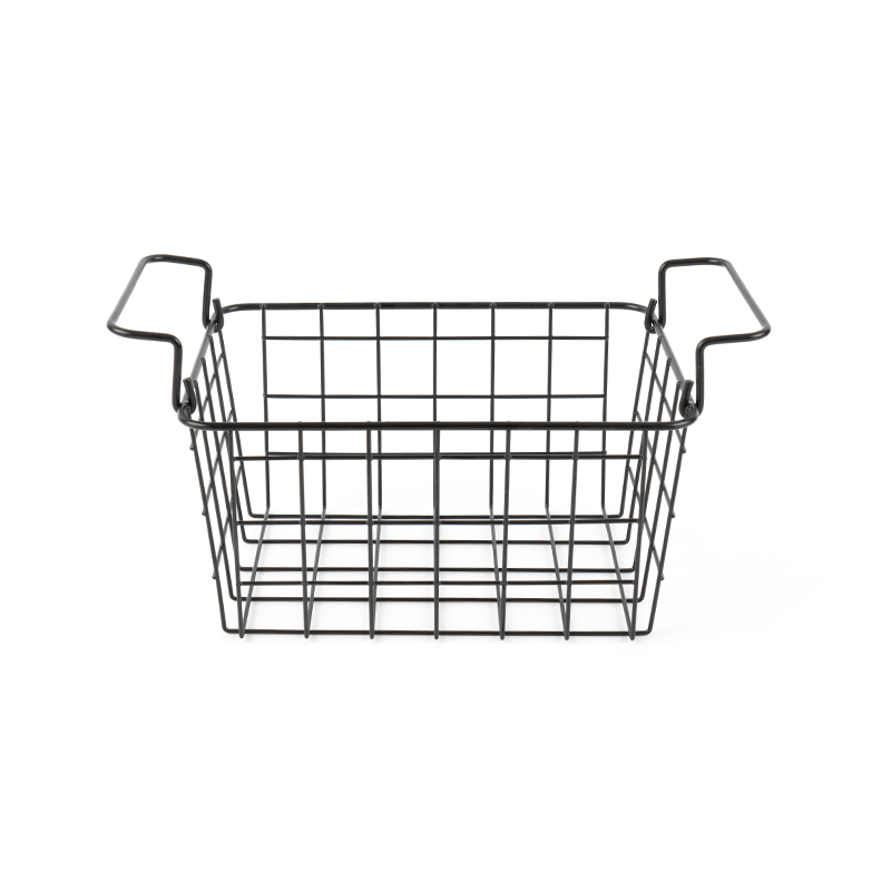 Metal Hasır İstiflenebilir Yardımcı Depolama Kutusu, Büyük Dikdörtgen