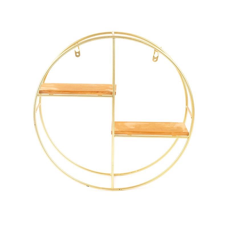 Gold Yuvarlak Duvar Rafı