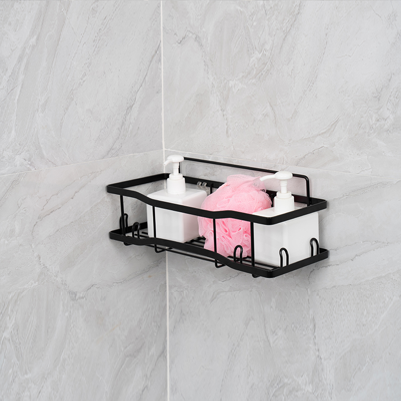 Mutfak ve Banyo için Duvara Monte Metal Tel Saklama Sepeti